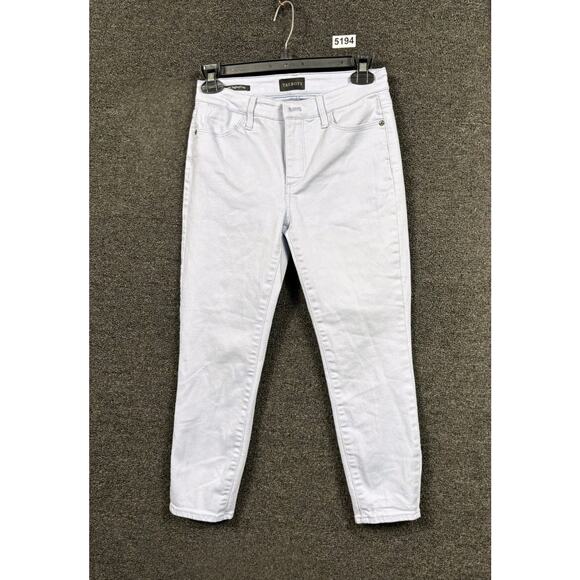 Talbots Jegging Crop Jeans Womens Size 0P Tan Denim Stretch Mid Rise - Picture 1 of 8